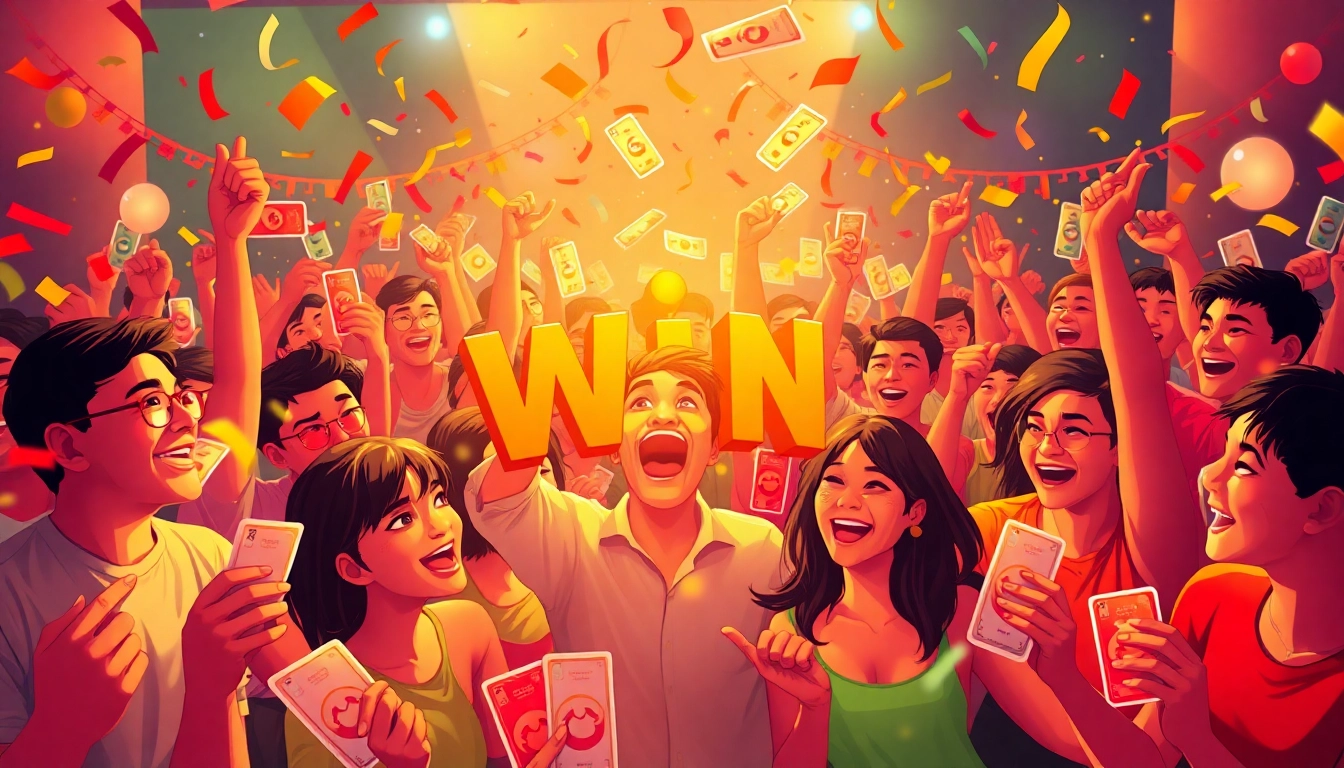 Join the excitement of huaysod lottery with festive celebrations showcasing diverse winners.