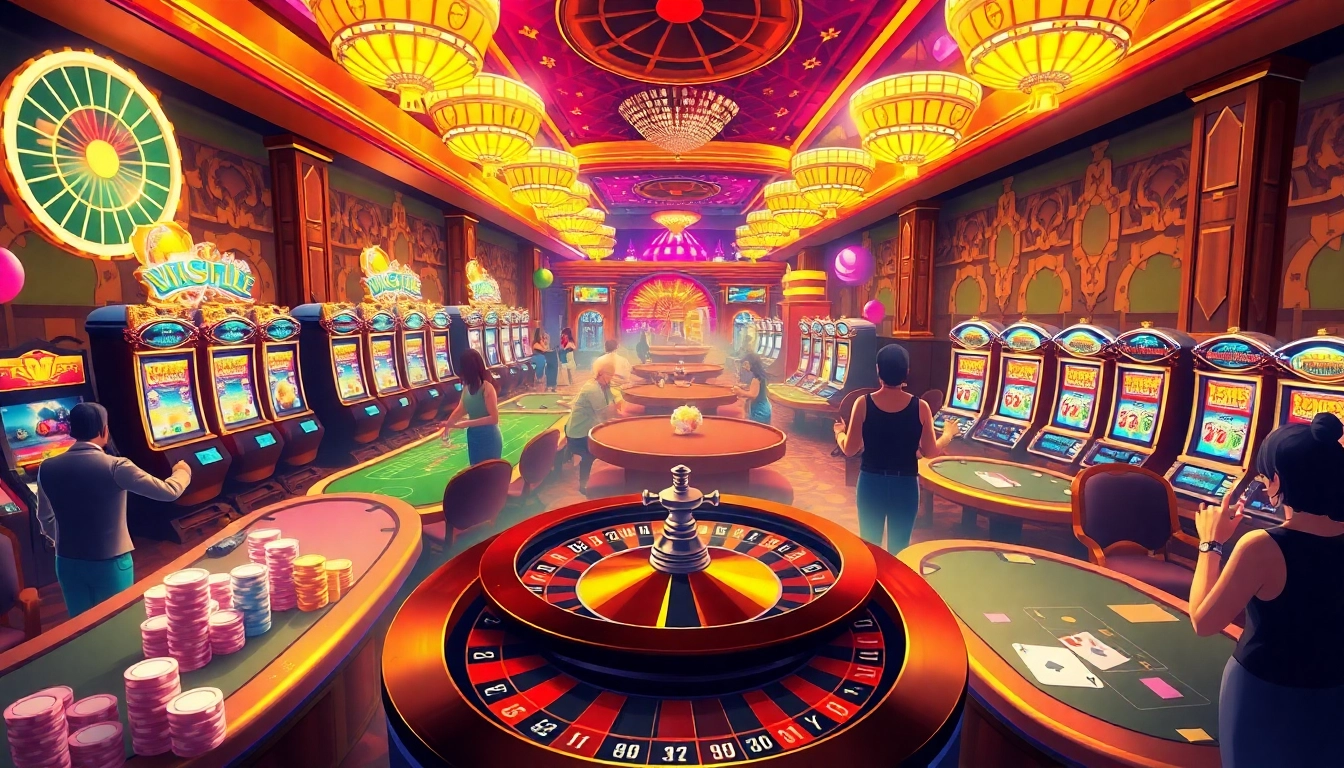 Experience thrilling casino action at https://98winning.com/ with poker chips, roulette, and lively game tables.