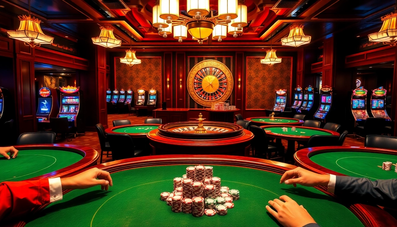 Exciting poker game at a casino featuring players and chips at https://tylekeouytin.com/.