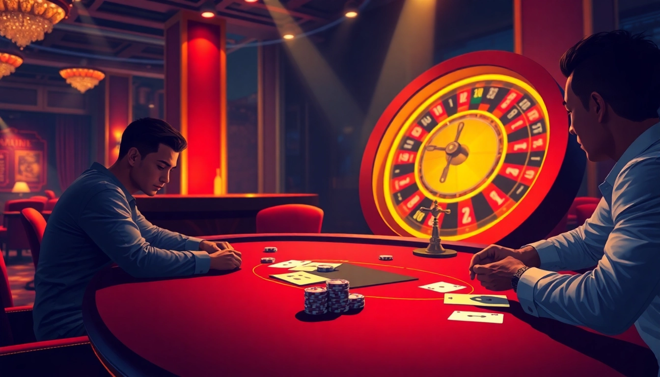 Experience intense gameplay at a casino table featuring character ai +18 elements.