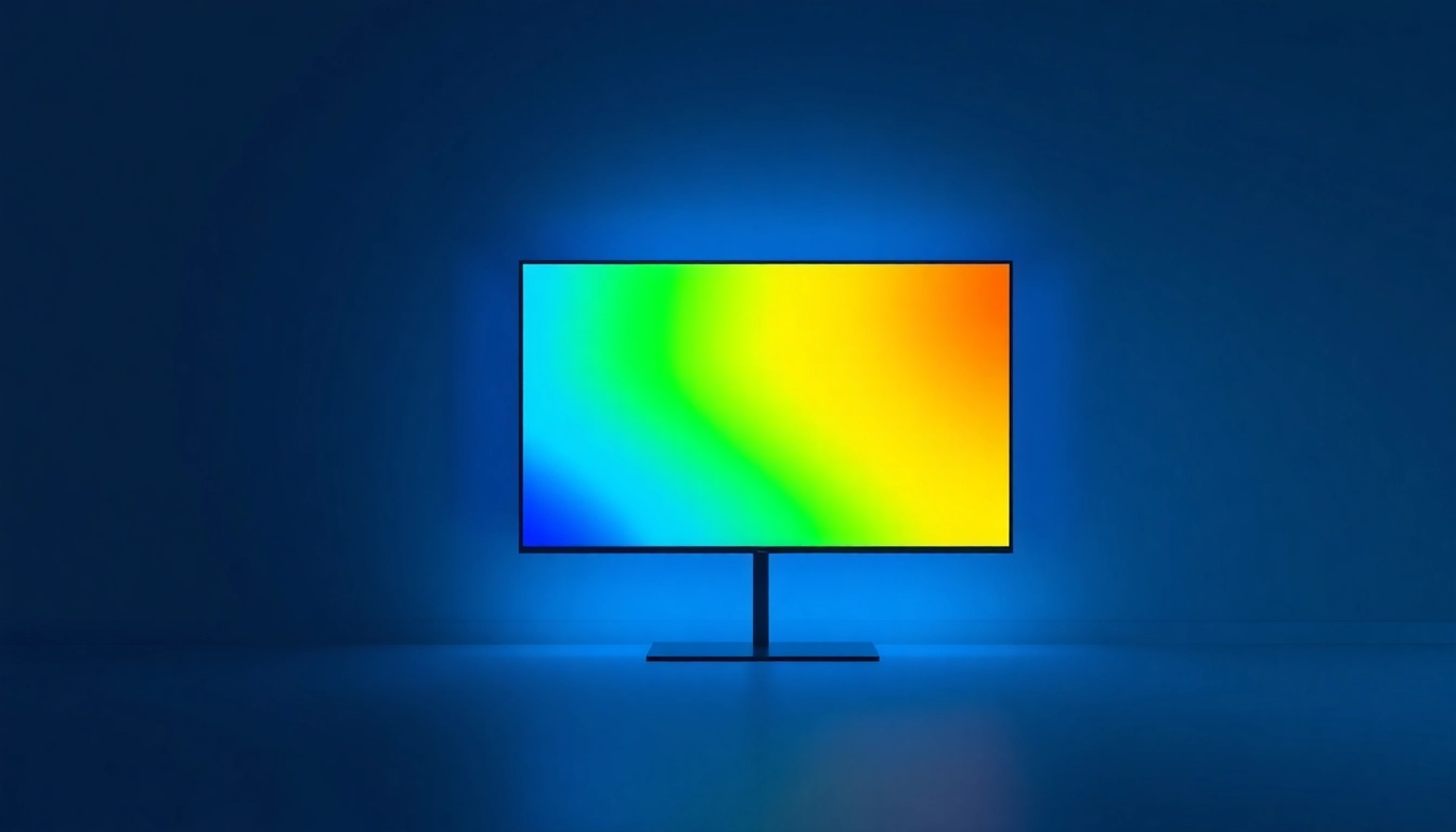 Experience the vibrant IPTV content on https://nohutm.com/ with a sleek TV screen design illuminating modern entertainment.