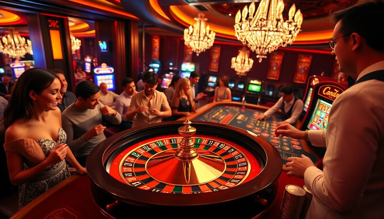 Explore the excitement of ggwin casino with players enjoying the thrill of roulette and poker games.